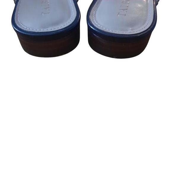 Talbots Edison Womens Almond Toe Open Back Bow Detail Black Mules Size 9 1/2 - Picture 5 of 8